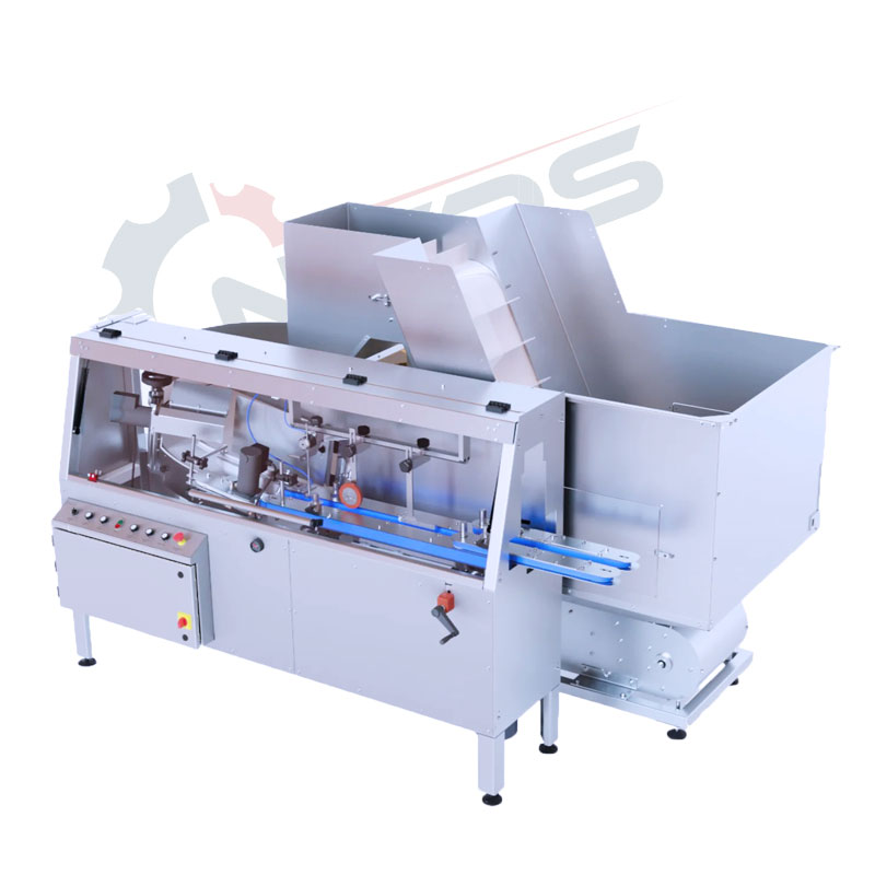 Container feeding and unscrambling system — automated packaging line integration